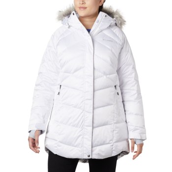 Columbia Ženske Jakne - Lay D Down II Mid Plus Size Bijele | QBUH-90465